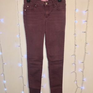 Altered State Maroon Skinny Jeans